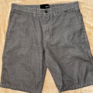 Hurley Gray Flat front Shorts Mens 32. Excellent condition